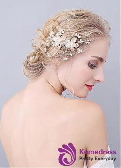 Hair Jewelry With Rhinestones & Pearls Fabulous Alloy Wedding