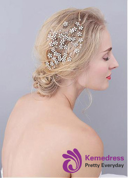 Fashion Graceful Wedding Hair Jewelry With Rhinestones
