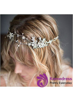 Beautiful Hair Jewelry With Rhinestones & Pearls Glamoroust Wedding