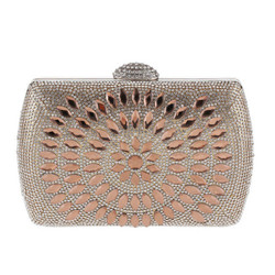 Cheap Geometric Diamante Evening Clutch Bag