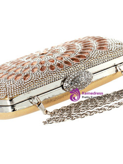 Cheap Geometric Diamante Evening Clutch Bag