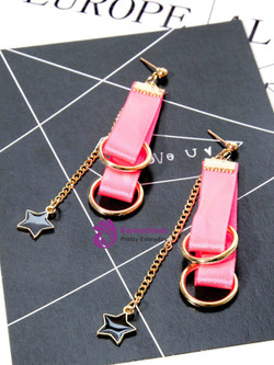 Cheap Star Pendant Velvet Earrings