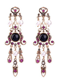 Cheap Rhinestone Statement Drop Earrings