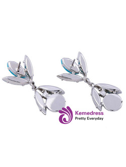 Cheap Faux Crystal Drop Earrings