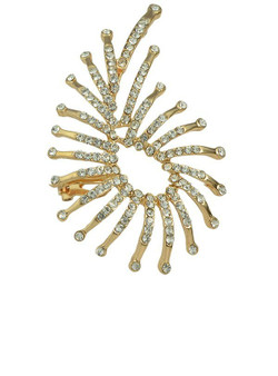 Alloy Embellished Ear Cuff ONE PIECE Rhinestone