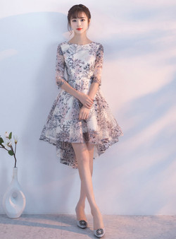 2017 Graduation Party dress hi-lo prom dresses homecoming dresses