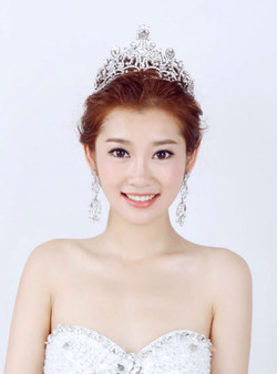 decorated wedding crystal bridal crown exaggerated hair ornaments