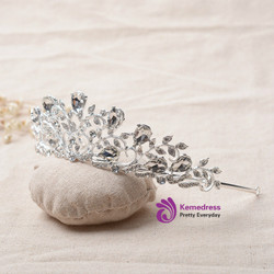 wedding hair accessories crystal sparkling bride tiara para