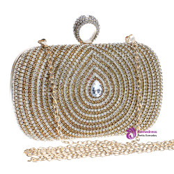 Water Design Accessory Rhinestones Handmade Women Evening Bags Water Design Accessory Rhinestones Handmade Women Evening Bags