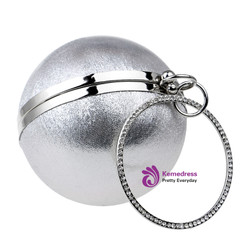 Women Evening Bags With Handle Diamonds Metal Small Day Clutches