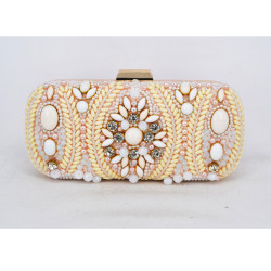 Evening Bag Pink Pearl Clutch Bag pochette soiree female bag Wholesale