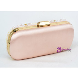 Evening Bag Pink Pearl Clutch Bag pochette soiree female bag Wholesale