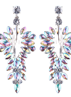 Women Female Engagement Party Gift Dangle Earrings