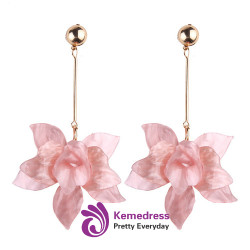 Flowers Dangle Earrings For Women Drop Jewelry Fashion