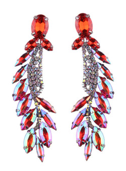 Best lady Bohemian Multicolored Luxury Crystal Earrings