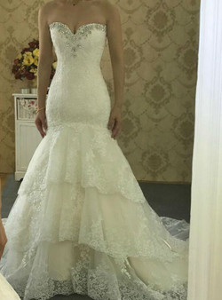 Wedding Dresses High Quality New Fashion Lace Mermaid Ivory Wedding Dresses High Quality New Fashion Lace Mermaid Ivory