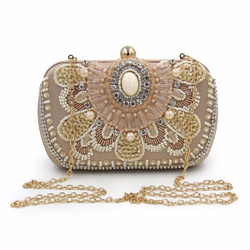 Women Clutch Bags Pearl Beaded Evening Bag Wholesale Bridal Wedding