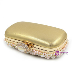 Women Wedding Clutch Bags Laides Beaded White Clutches Purses