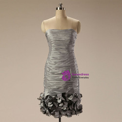 2017 Sheath Knee Length With Jacket Silver Mother Of The Bride Dresses