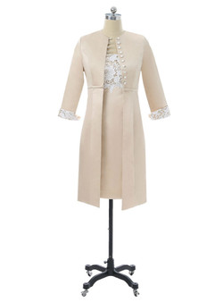 2017 Mother Of The Bride Dresses Sheath Knee Length With Jacket