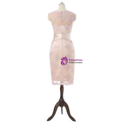 Champagne 2017 Mother Of The Bride Dresses Sheath Cap Sleeves