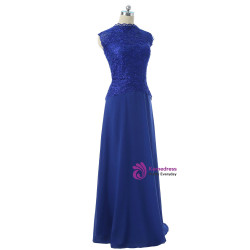 Royal Blue 2017 Mother Of The Bride Dresses A-line Cap Sleeves