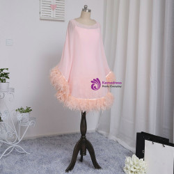 2017 Formal Celebrity Dresses Sheath Spaghetti Straps Knee Length Pink S