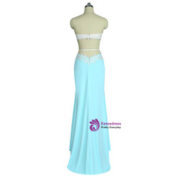 2017 Prom Dresses Mermaid Sweetheart Lace Slit Sexy Open Back Women Long Evening Dresses