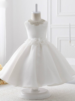 2017 communion dresses flower girl dress Ball Gown Satin