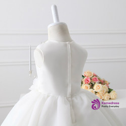 2017 communion dresses flower girl dress Ball Gown Satin