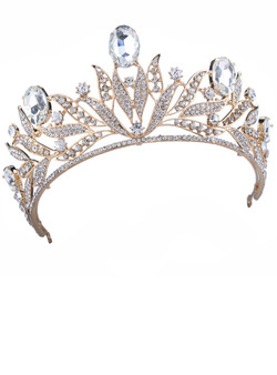 Wedding Bridal Crystal Tiara Crowns Princess Queen Pageant Prom Rhinestone Tiara