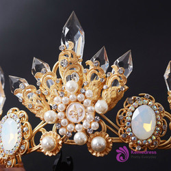 Wedding Bridal Crystal Tiara Crowns Queen Pageant Prom Rhinestone