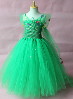 Children Girls Cosplay Princess Elsa Dress Kids Christmas Halloween