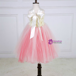 Tulle Girls Dress Princess Kids Flower Girl Dresses Children Girl Wedding Party Pageant