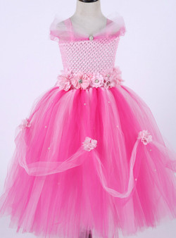 Girl Princess Dress Tulle Tutu Dress Baby Girl Newborn Infant Wedding Party Ball Gown