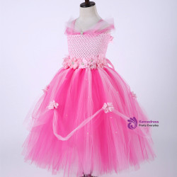 Girl Princess Dress Tulle Tutu Dress Baby Girl Newborn Infant Wedding Party Ball Gown