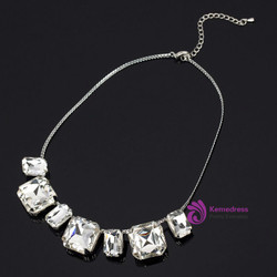 short design necklace gem fashion vintage crystal fashion necklace