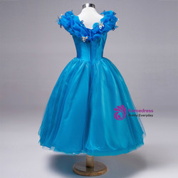 Princess Tutu skirt a Cinderella Blue Costume catwalk in autumn