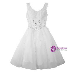 Wedding dress short dress evening dress feather ornaments toast