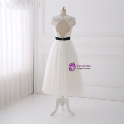 2018 Simple Bohemian Tea Length Wedding Dresses