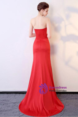 In Stock:Ship in 48 hours Mermaid Red Prom Dress