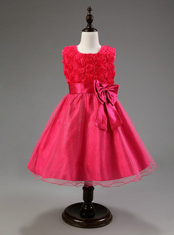 In Stock:Ship in 48 hours Pink Bow Girl Dress