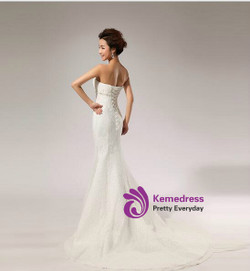 In Stock:Ship in 48 hours Mermaid Simple Wedding Dress