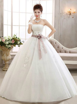 In Stock:Ship in 48 hours High Waist Pregnant Wedding Dress