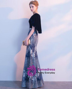 In Stock:Ship in 48 hours Mermaid Bling Bling V-neck Prom Dress