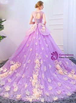 In Stock:Ship in 48 hours Ready To Ship Purple Lace Backless Dress