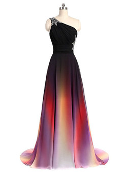 Cheap Chiffon One Shoulder Pleats Beading Bridesmaid Dress Cheap Chiffon One Shoulder Pleats Beading Bridesmaid Dress