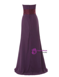 A-Line Sweetheart Pleats Bridesmaid Dress With Crystal
