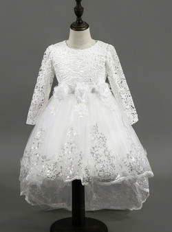In Stock:Ship in 48 hours Ready To Ship Tulle Lace Long Sleeve Dress