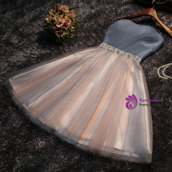 In Stock:Ship in 48 hours Tulle Sweetheart With Bow Homecoming Dress